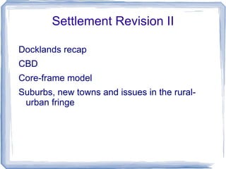 Settlement Revision II ,[object Object]