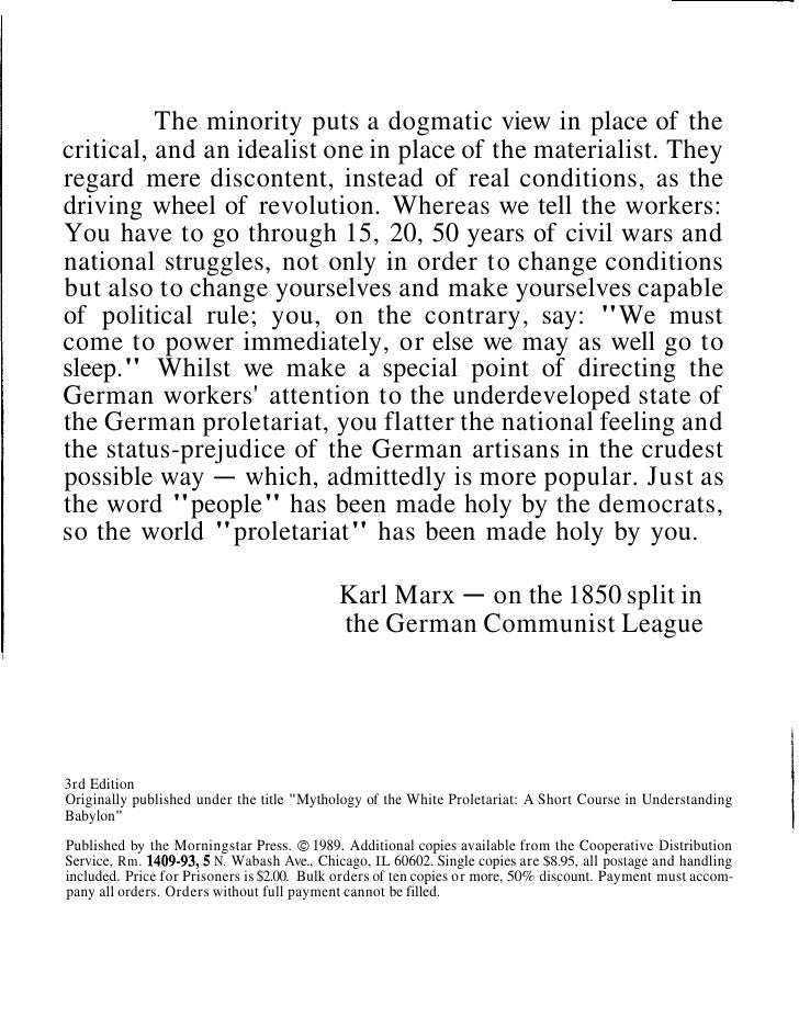 settlers the mythology of the white proletariat settlers the mythology of the white proletariat
