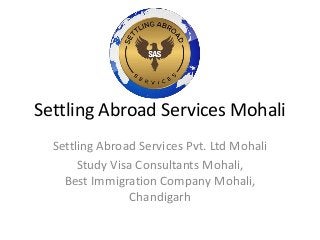 Settling Abroad Services Mohali
Settling Abroad Services Pvt. Ltd Mohali
Study Visa Consultants Mohali,
Best Immigration Company Mohali,
Chandigarh
 