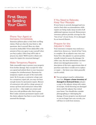 Settling Insurance Claims