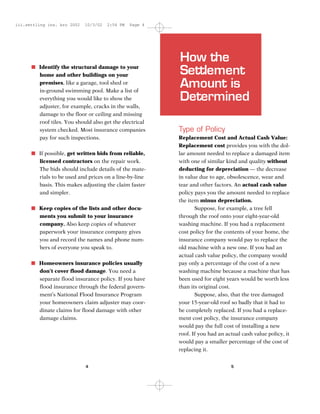 Settling Insurance Claims