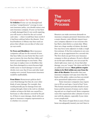 Settling Insurance Claims