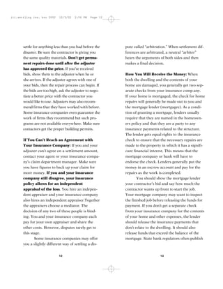 Settling Insurance Claims