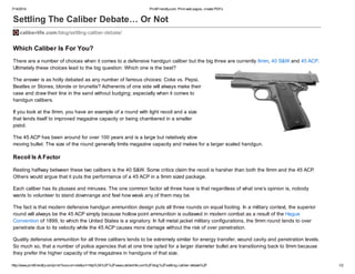 Settling the caliber debate… or not