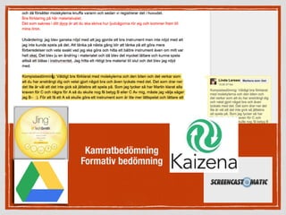 Kamratbedömning
Formativ bedömning
 