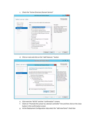 How to set up a Windows Domain on AWS | PDF