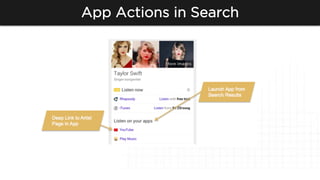 App Actions in Search
 