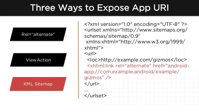 how to setup app indexation