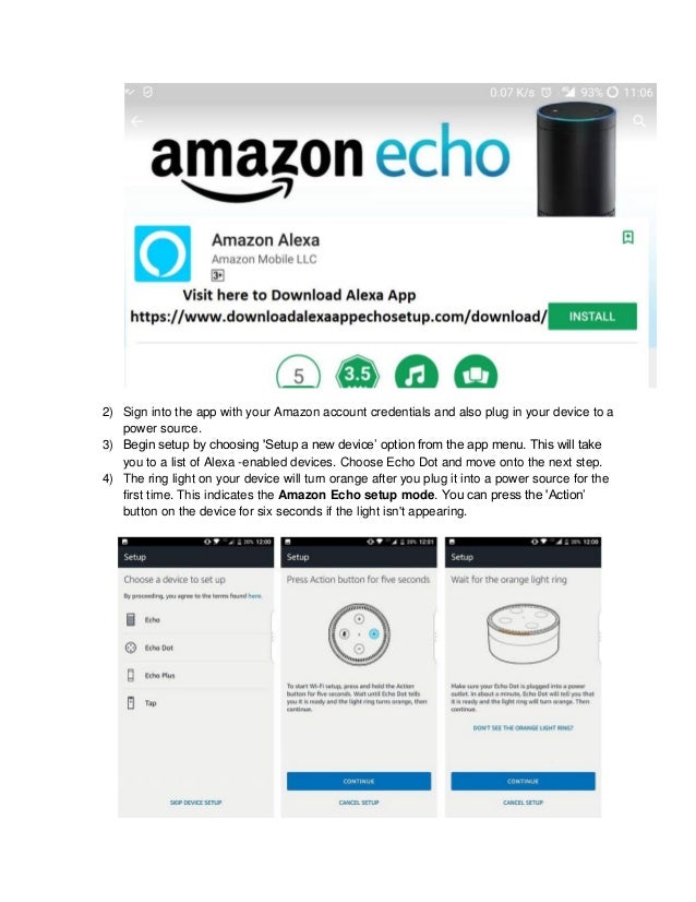 how to setup echo dot 2