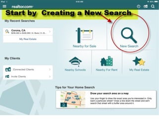Setup Home Search - Realtor.com App