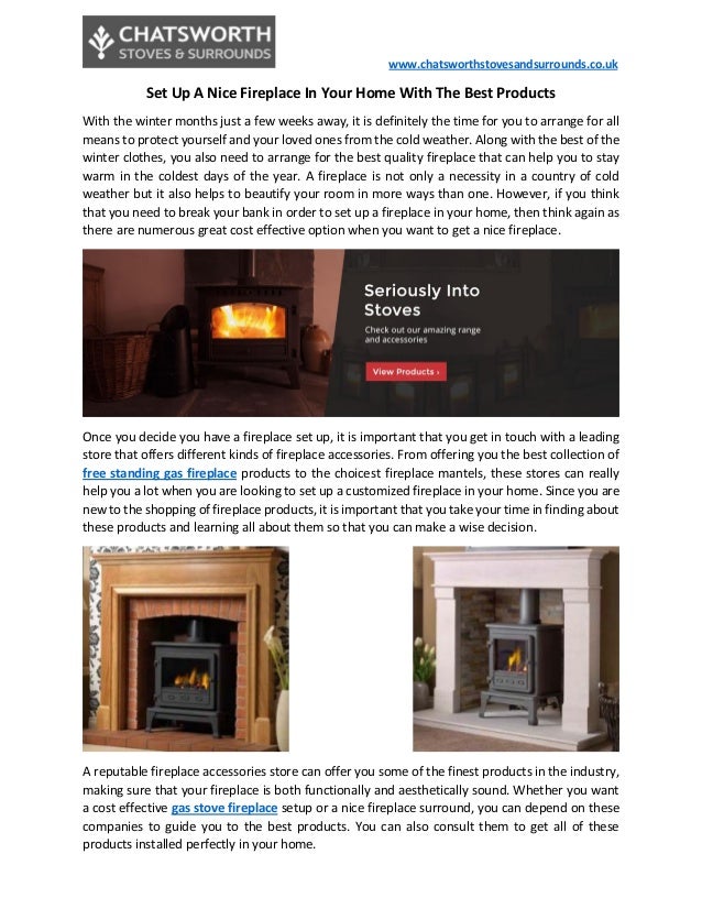 Set Up A Nice Fireplace In Your Home With The Best Products