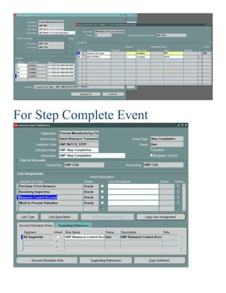 For Step Complete Event
 