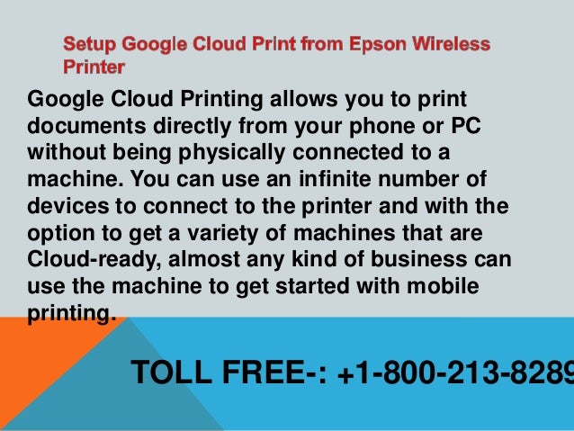 epson google cloud print setup