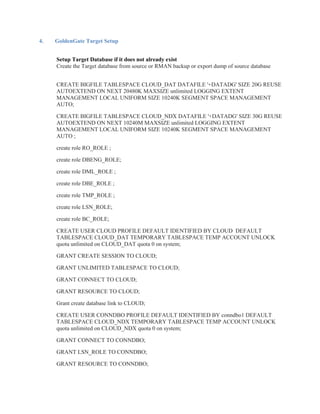 Setup oracle golden gate 11g replication | PDF