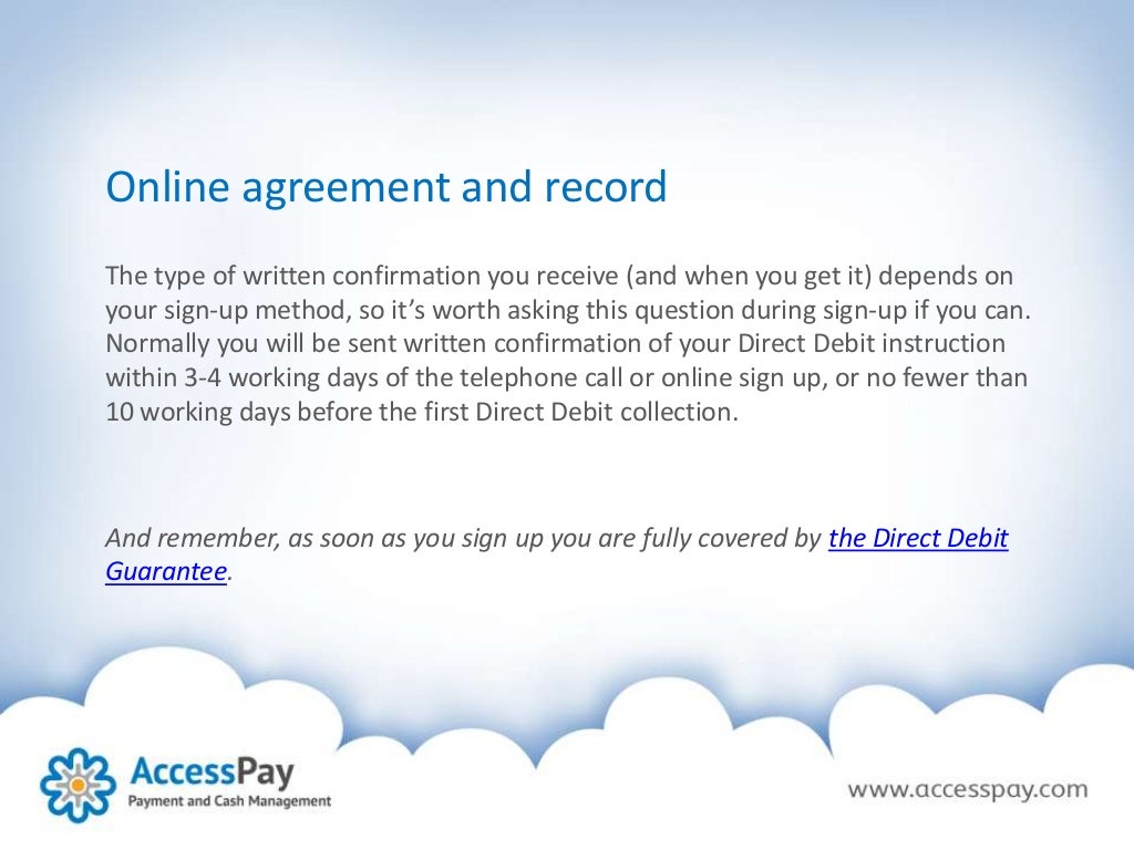 Setup Paperless Direct Debit and Improve your cash flow