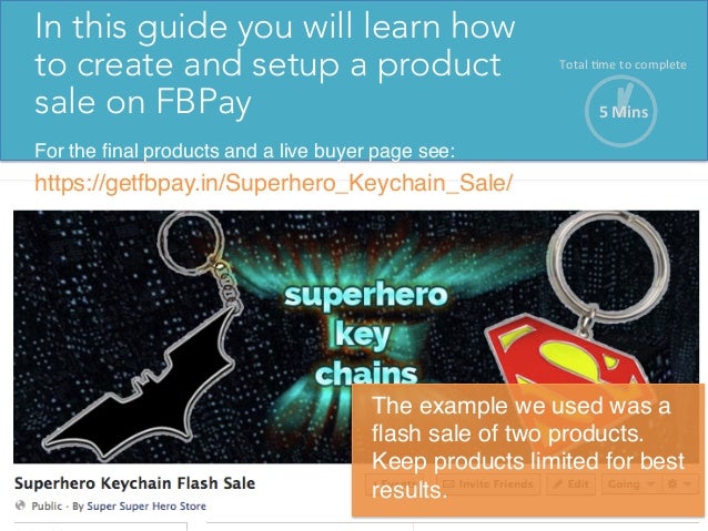 How to sell Products Online through FBPay