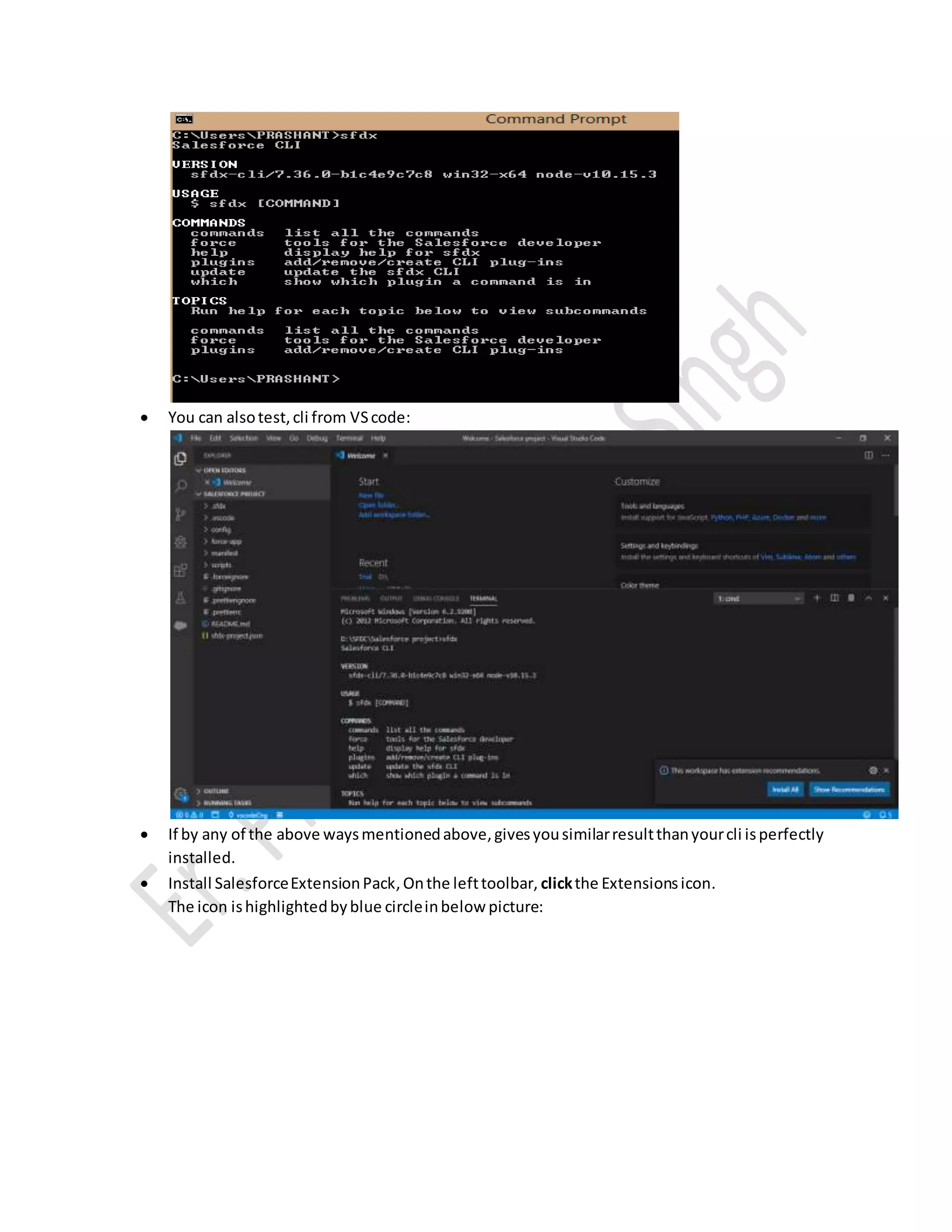 Set up vs code for salesforce pdf