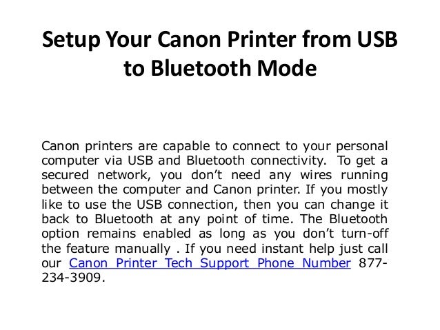 canon printer bluetooth connection
