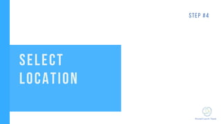 KnowCrunch Team
STEP #4
SELECT
LOCATION
 