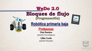 Profesoras
Dení Ramírez
(plantel Tecnológico)
Lilián Cortés
(plantel Dorado)
Robótica primaria baja
 