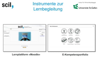 Instrumente zur
Lernbegleitung
Lernplattform «Moodle» E-Kompetenzportfolio
 