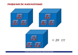 PROBLEMES DE MATEMÀTIQUES
EL TDAH A L’ESCOLA (Cicle SEUminaris)– Lleida 24 de març de 2015
= 39 !!!
 