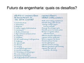 Futuro da engenharia: quais os desafios?
 