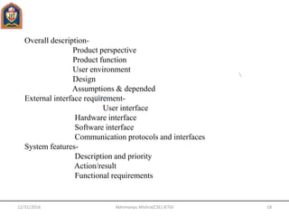 Software Engineering unit 2 | PPTX