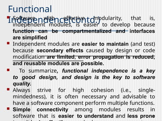 Comprehensive Software Design Concepts and Quality Guidelines | PPTX