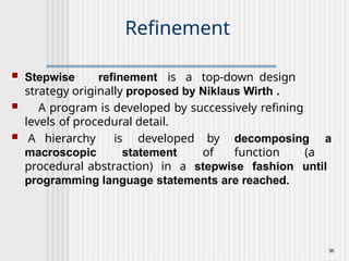 Stepwise Refinement Explained Comprehensive Software Design Concepts and Quality Guidelines | PPTX