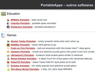 PortableApps – outros softwares
 