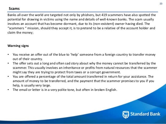 Standard Bank Security Centre Content Update For October 2015