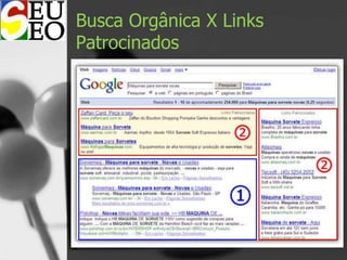 Busca Orgânica X Links
Patrocinados
 