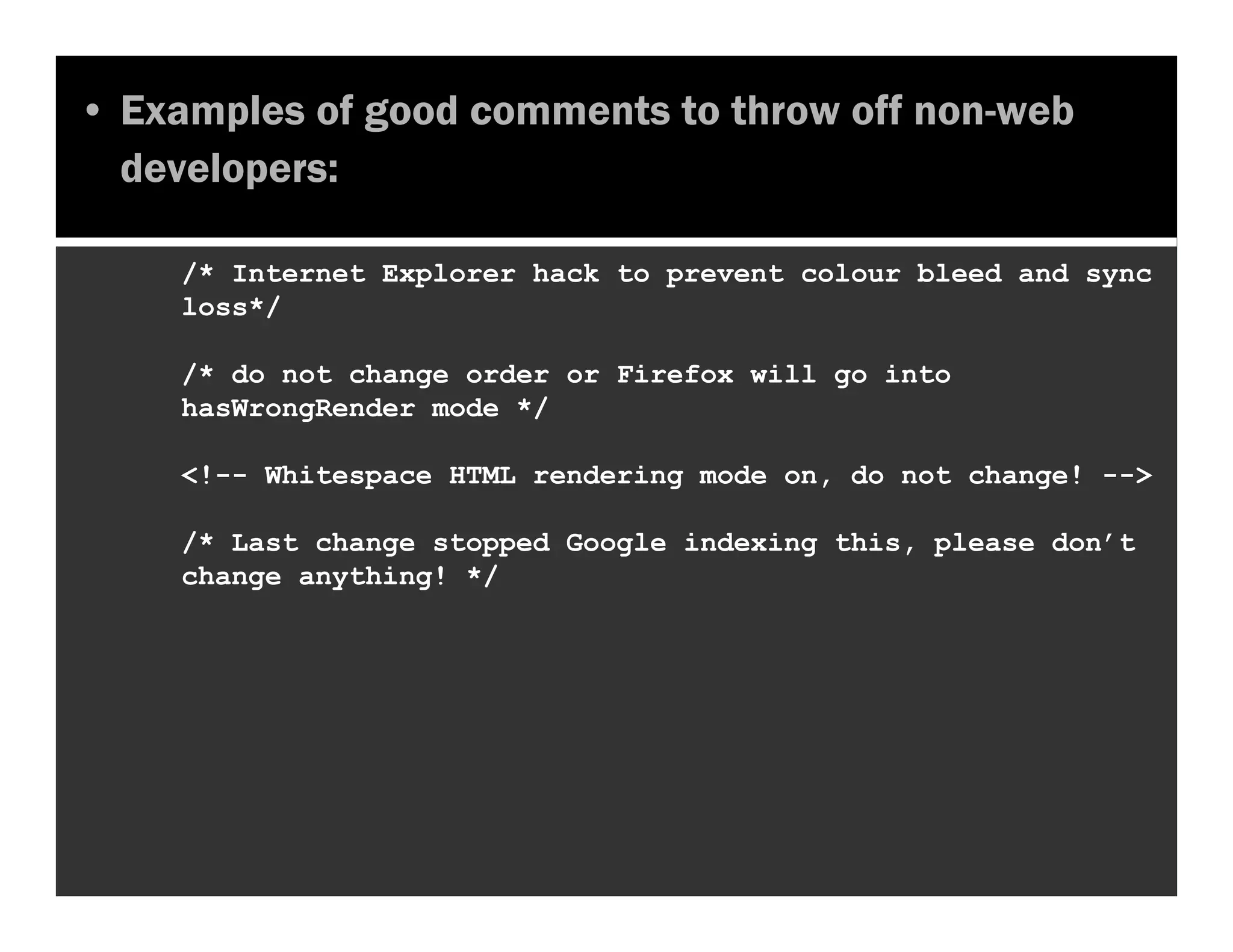 Seven Reasons for Code Bloat