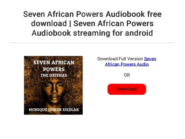 Seven African Powers Audiobook free download | Seven ...