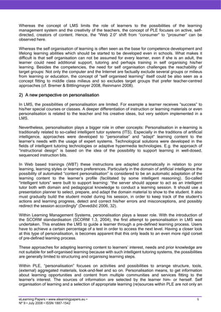 On the way towards Personal Learning Environments: Seven crucial aspects