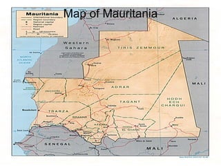 Map of Mauritania
 