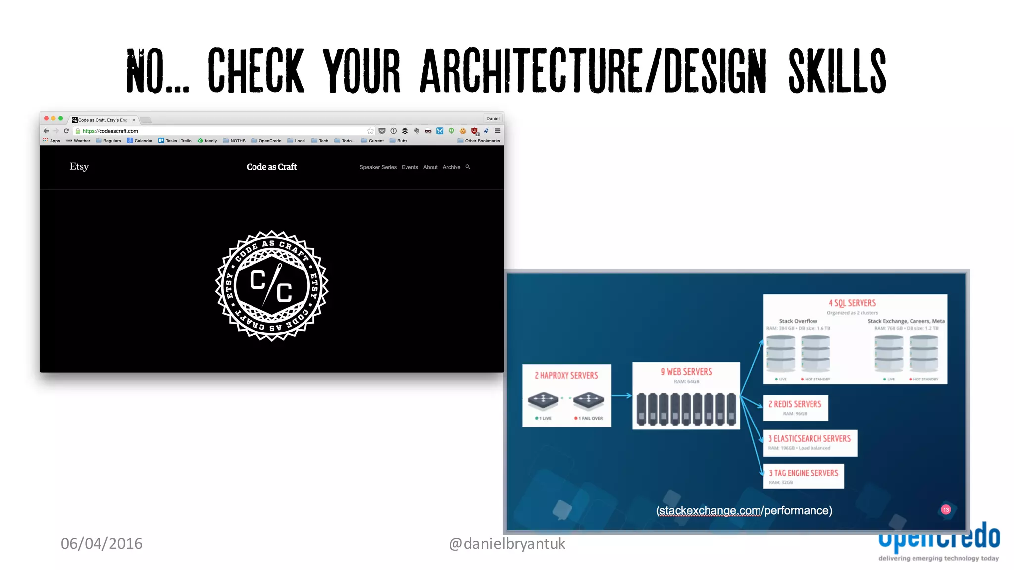 No... Check your architecture/design skills
“If you can't build a [well-structured] monolith,
what makes you think microservices are the answer?”
Simon Brown
(bit.ly/1n7D0vp)
07/04/2016 @danielbryantuk
 