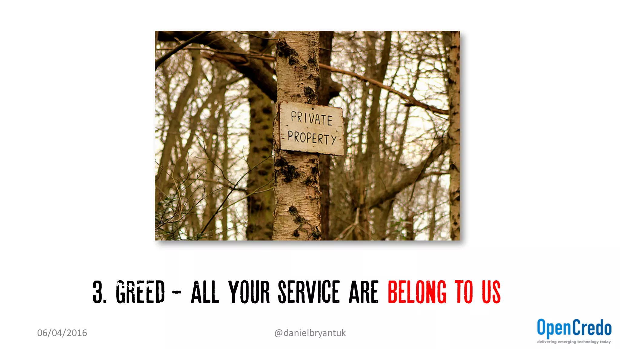 Enterprise communication (Beam me up?)
07/04/2016 @danielbryantuk
www.dzone.com/research/guide-to-enterprise-integration
 