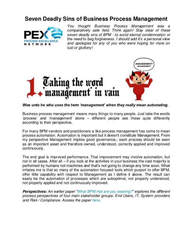 the 7 deadly sins in management essay Essay writing tips - first thing first, when it comes to essay writing, there could potentially be 700 deadly sins these seven mistakes feature routinely in a majority of the essays writing that i assess, and often a single essay writing contains all of them in varying degrees. the 7 deadly sins in management essay Essay writing tips - first thing first, when it comes to essay writing, there could potentially be 700 deadly sins these seven mistakes feature routinely in a majority of the essays writing that i assess, and often a single essay writing contains all of them in varying degrees.