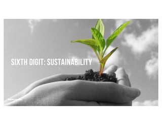SEVEN DIGITS
sixth Digit: Sustainability
29
 