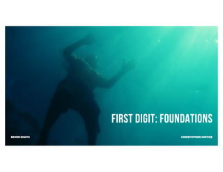 CHRISTOPHER JUSTICESEVEN DIGITS
FIRST Digit: Foundations
8
 