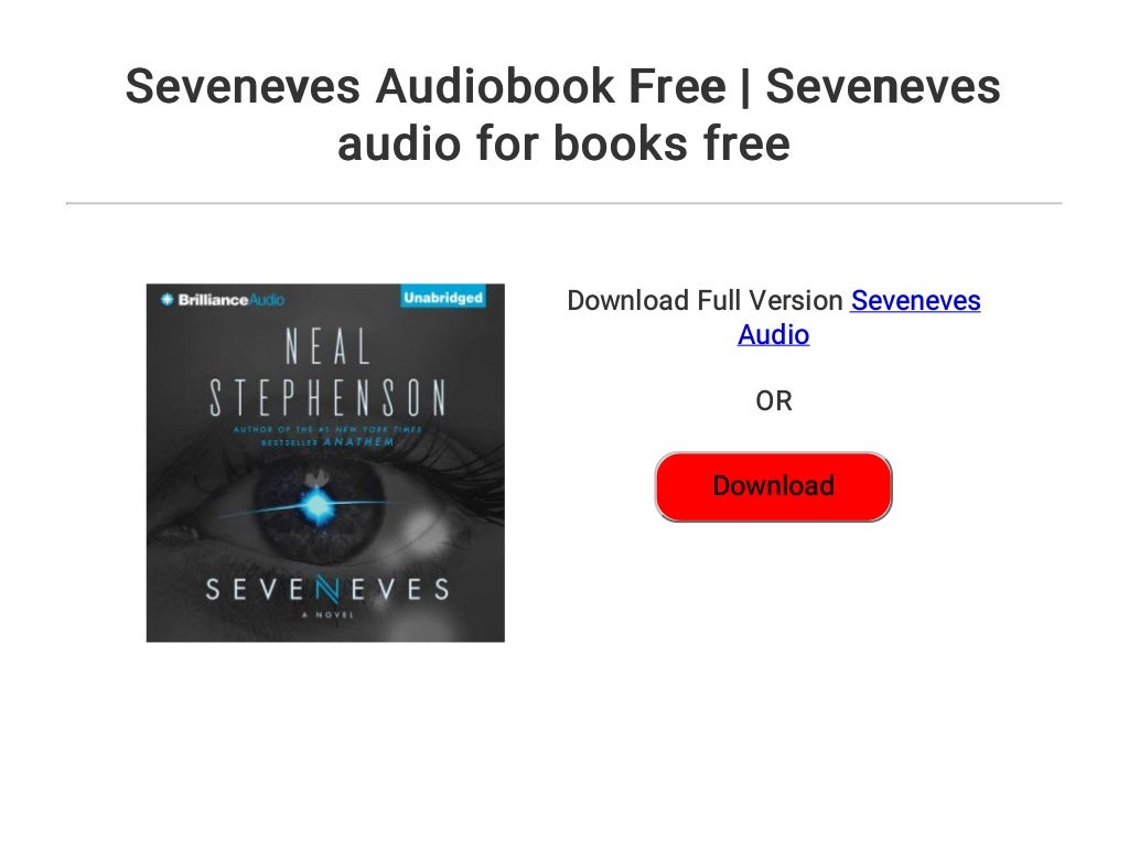 seveneves audio book seveneves audio book