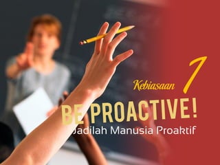 JadilahJadilah Manusia Proaktif
Kebiasaan
 