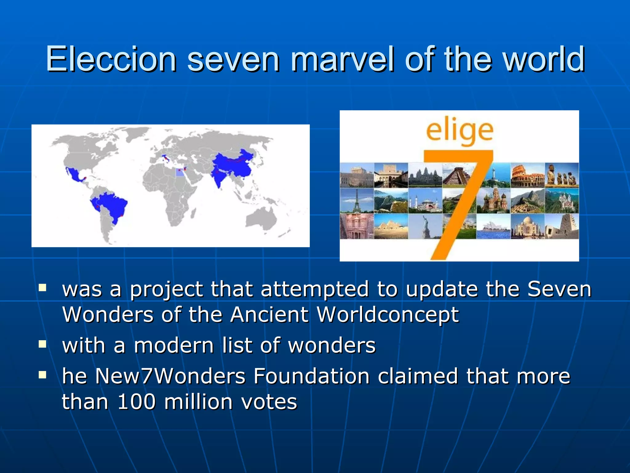 Seven marvels of the world | PPT