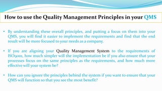 Seven quality management principles behind iso9001 requirements | PPT