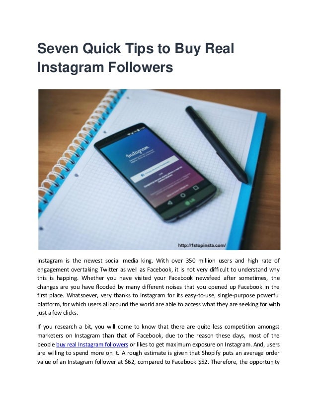 seven quick tips to buy real instagram followers instagram is the newest social media king - quick real instagram followers
