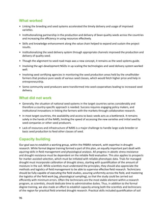 Seven seasons of learning and engaging smallholder farmers in the drought-prone areas of sub-Saharan Africa and South Asia through Tropical Legumes 