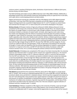 Seven seasons of learning and engaging smallholder farmers in the drought-prone areas of sub-Saharan Africa and South Asia through Tropical Legumes 
