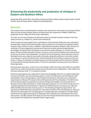 Seven seasons of learning and engaging smallholder farmers in the drought-prone areas of sub-Saharan Africa and South Asia through Tropical Legumes 